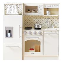 Play Kitchen Tiny Land atualizou madeira com pia, fogão e muito mais