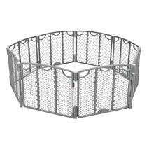 Play Space Evenflo Versatile Plastic de 8 painéis Cool Grey Play Space Evenflo Versatile Plastic de 8 painéis Cool Grey