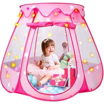 Play Tent DISHIO Princess com luz estelar para meninas de 1 a 3 anos Play Tent DISHIO Princess com luz estelar para meninas de 1 a 3 anos