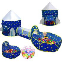 Play Tent PigPen, 3 peças para crianças com poço de bolas e túnel de rastreamento Play Tent PigPen, 3 peças para crianças com poço de bolas e túnel de rastreamento