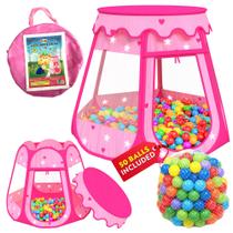 Play Tent Playz Ball Pit Princess Castle com 50 bolas para meninas Play Tent Playz Ball Pit Princess Castle com 50 bolas para meninas