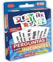 Play To Learn - Perguntas Para Iniciantes - Jogo De Cartas