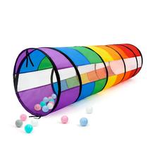 Play Tunnel TIKTENT Kids Rainbow 21 Color com malha respirável