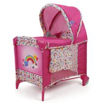 Play Yard Baby Alive Deluxe Rosa com Arco-Íris - Para Bonecas de até 18 Polegadas