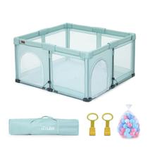 Playard dobrável ItiLike 127x127cm com 50 bolas e alças Playard dobrável ItiLike 127x127cm com 50 bolas e alças