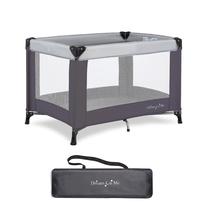Playard Dream On Me Nest Grey portátil com bolsa de transporte e tapete
