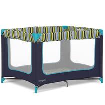 Playard portátil Dream On Me Zodiak Navy com tapete acolchoado