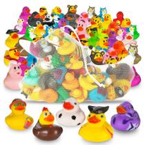 Playbees Rubber Ducks in Bulk, pacote com 100 unidades, sortimento Duckies Kids Baby Bath Shower Toys Jeep Ducking Floater Summer Beach Pool Activity, Chás de bebê, acessórios, incentivos em sala de aula Playbees Rubber Ducks in Bulk, pacote com 100 unidades, sortimento Duckies Kids Baby Bath Shower Toys Jeep Ducking Floater Summer Beach Pool Activity, Chás de bebê, acessórios, incentivos em sala de aula