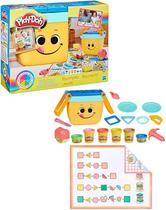 PlayDoh, Massinha Picnic Shapes Starter, conjunto com 6 potes de massa e ferramentas,