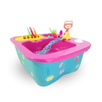 Playduo pia de brinquedo sai agua de verdade com acessorios