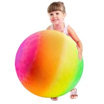 Playground Ball Bedwina Rainbow de 18 polegadas para crianças com bomba manual