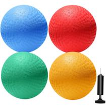 Playground Ball SPORTIC de 8,5 polegadas para crianças com bomba, pacote com 4 unidades