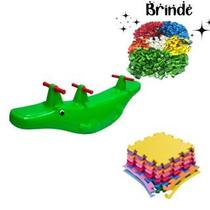 Playground Crocodilo Tatames 50x50 100 Multiblocos Inclusos