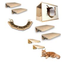 Playground Gato 8pcs Resistente Enviado Já Montado Produto Parafusado