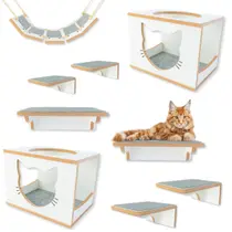 Playground Gato 9pçs Premium Super Resistente Montado Suporta 25kg