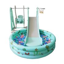 Playground Infantil 4x1 com Piscina de Bolinhas Importway