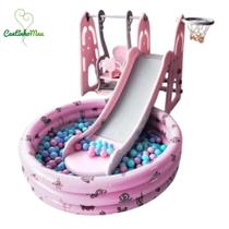 Playground infantil 4x1 rosa - importway