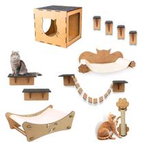 Playground Para Gatos 11 Peças Kit Brinquedo Playground Para Gatos 11 Peças Kit Brinquedo