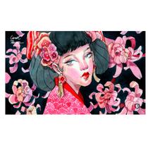 Playmat Artist Series Crisântemos Central Playmat Artist Series Crisântemos Central