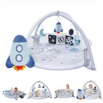 Playmat e Ginásio Infantil Aila+Aiden 6 em 1 XL - Cinza Espacial