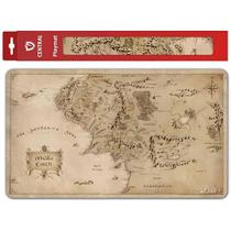 Playmat Emborrachado Tapete de Duelo Mapa Terra Media Cards Magic Yugioh