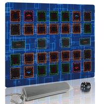 Playmat Extalas para Yugioh para 2 jogadores com dados e bolsa de armazenamento