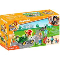 Playmobil Ação De Ambulância Ajude O Piloto 70919 Sunny