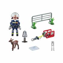 Playmobil - action heroes - missão resgate de animais - 71467 Playmobil - action heroes - missão resgate de animais - 71467