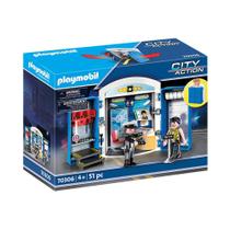 Playmobil - Brinquedo Estação Policial - 70306 - City Action