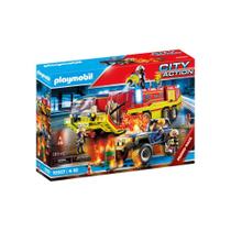 Playmobil - carro de bombeiros com caminhão