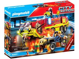Playmobil City Action Carro de Bombeiros com - Caminhão 189 Peças