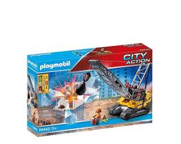 Playmobil City Action - Guindaste Com Cabo Bola De Demolição- Gira 360 93 peças Playmobil City Action - Guindaste Com Cabo Bola De Demolição- Gira 360 93 peças