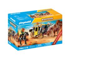 Playmobil Conjunto de Brinquedo Diligência do Velho Oeste com Cavalos Playmobil Conjunto de Brinquedo Diligência do Velho Oeste com Cavalos