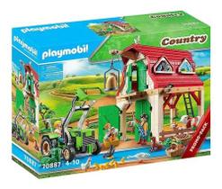 Playmobil Country - Fazenda Com Trator e Animais Pequenos 204 peças