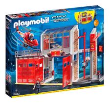 Playmobil Estação De Bombeiros Com Alarme