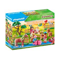 Playmobil - Festa de Aniversário na Fazenda com Pônei - - Sunny Brinquedos