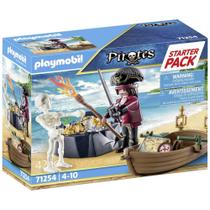 Playmobil Kit Inicial Pirata com Barco a Remo 42 peças Playmobil Kit Inicial Pirata com Barco a Remo 42 peças