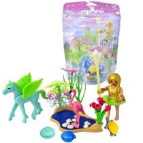 Playmobil Mini Bonecos Princesa do Verão e Cavalo Pégaso 5352 - Sunny
