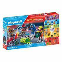 Playmobil My Figures Action Heroes Pack Bombeiros - 71468 Playmobil My Figures Action Heroes Pack Bombeiros - 71468