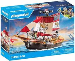 Playmobil Navio Pirata Com Canhão 101 Peças