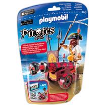 Playmobil Piratas Soft Bags com Canhao Vermelho Sunny 6163