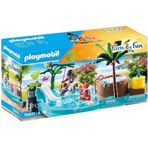 Playmobil Piscina Infantil com Toboágua - Family Fun - 70611 - Sunny Brinquedos
