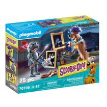 Playmobil - scooby-doo - cavaleiro e o pintor - 70709 - Sunny Brinquedos