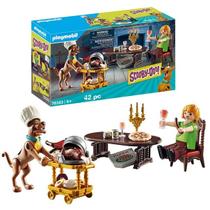 Playmobil Scooby-Doo Chef de Cozinha - Hora do Jantar Com Salsicha Com 42 Peças - Sunny - 70363