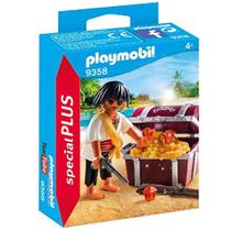 Playmobil Special Plus 9358 Pirata com Baú do Tesouro, Multi