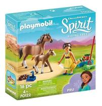 Playmobil Spirit - Pru Com Cavalo E Potro - 16 peças