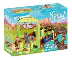 Playmobil Spirit - Snips And Señor Carrots Com Estábulo 51 peças - Sunny