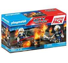 Playmobil Starter Pack Fire Drill com equipamento de proteção