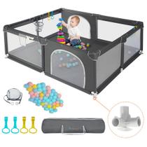 Playpen COMOMY Playard extra grande 79x63 para bebês de 0 a 6 anos Playpen COMOMY Playard extra grande 79x63 para bebês de 0 a 6 anos