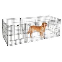 Playpen Dobrável PETMAKER para Filhotes - 8 Painéis, Uso Interno/Externo Playpen Dobrável PETMAKER para Filhotes - 8 Painéis, Uso Interno/Externo